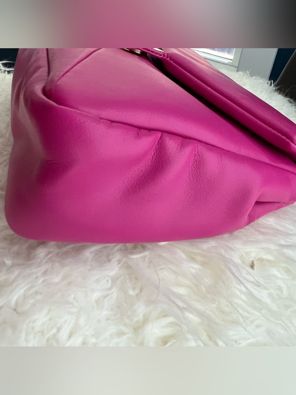 Fuchsia Quilted Chain Shoulder Bag - Unbranded - Picture 4 of 10